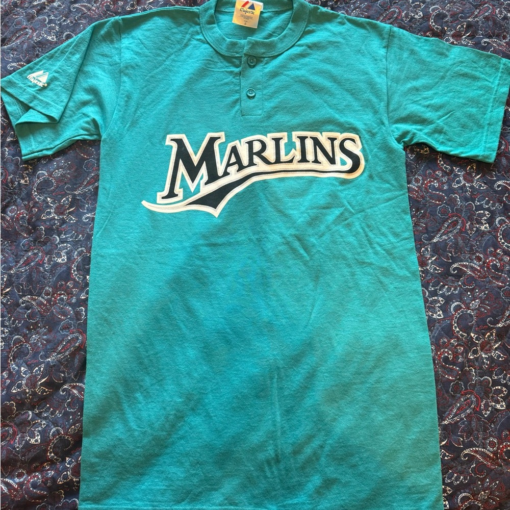 Vintage Florida Marlins Unisex Jersey Henley